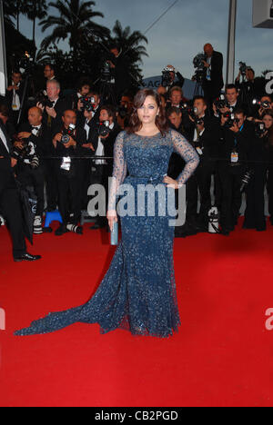 May 25, 2012 - Cannes, France - CANNES, FRANCE - MAY 25: Actress Aishwarya Rai Bachchan attends the 'Cosmopolis' Premiere during the 65th Annual Cannes Film Festival at Palais des Festivals on May 25, 2012 in Cannes, France. (Credit Image: © Frederick Injimbert/ZUMAPRESS.com) Stock Photo