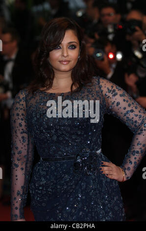 May 25, 2012 - Cannes, France - CANNES, FRANCE - MAY 25: Actress Aishwarya Rai Bachchan attends the 'Cosmopolis' Premiere during the 65th Annual Cannes Film Festival at Palais des Festivals on May 25, 2012 in Cannes, France. (Credit Image: © Frederick Injimbert/ZUMAPRESS.com) Stock Photo