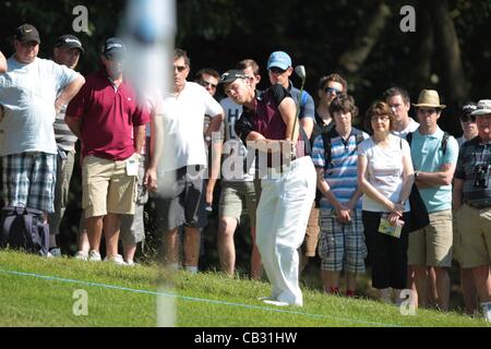 27.05.2012 Wentworth, England. Danny Willett (ENG) in action on the final day of the BMW PGA Championship. UK. Stock Photo