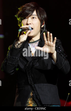 May 27, 2012 - Orillia, Canada - Taiwanese singer Samuel Toi performs at Casino Rama. (JKP/N8N) Stock Photo
