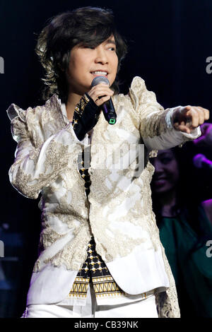 May 27, 2012 - Orillia, Canada - Taiwanese singer Samuel Toi performs at Casino Rama. (JKP/N8N) Stock Photo