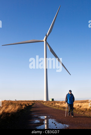 Whitelee wind farm, Eaglesham moor, East Renfrewshire, Scotland. Stock Photo