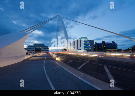 Samuel Beckett Bridge, designed by Calatrava, Dublin, Ireland