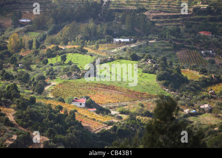 Sardinia, Cagliari, Italy, Dorgali, view over Parco Nazionale, del Golfo di Orosei, national park Stock Photo