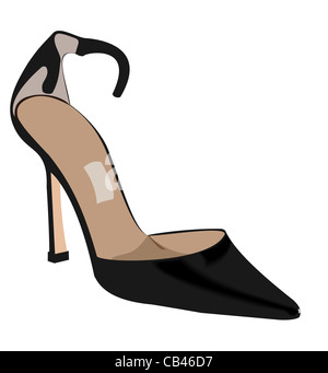 Realistic illustration of woman shoe - Vector; Stock Photo