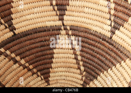close up of the inside of an African basket for background Stock Photo