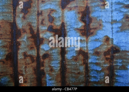 rusted grunge galvanized iron roof background texture Stock Photo