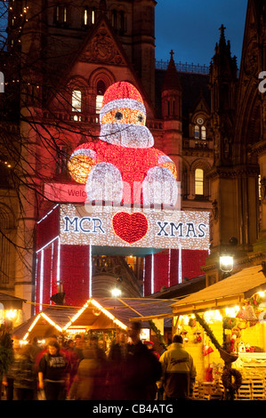 Christmas market, Albert Square, Manchester 2011.