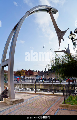 Waterside Empowerment 2002 sculpture - Lincoln, Lincolnshire, UK, Europe Stock Photo