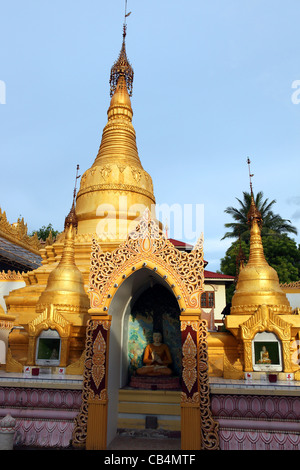 Dhammikarama Burmese Buddhist Temple, Penang, Malaysia, Southeast Asia, Asia Stock Photo