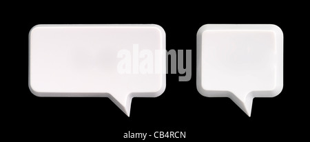 Bubble word, keyboard square and rectangle button shape Stock Photo