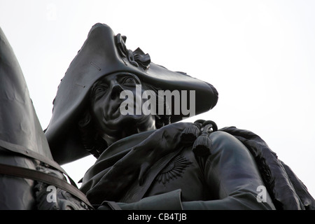 Frederick the Great (1712 - 1786) monument in Berlin, Germany. Stock Photo