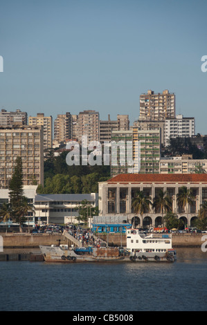 Africa, Mozambique, Maputo. Indian Ocean views of the capital city of Maputo from Maputo Bay. Stock Photo