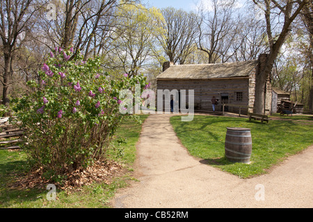 Rutledge Tavern. Lincoln's New Salem State Historic Site, Illinois. Stock Photo