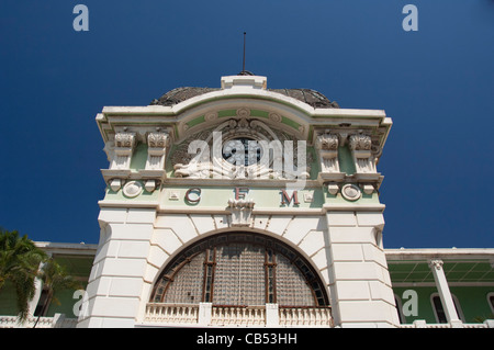 Africa, Mozambique, Maputo. Central Train Station, designed by famous French architect, Gustave Eiffel. Stock Photo