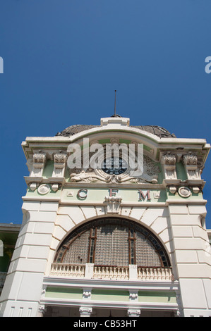 Africa, Mozambique, Maputo. Central Train Station, designed by famous French architect, Gustave Eiffel. Stock Photo