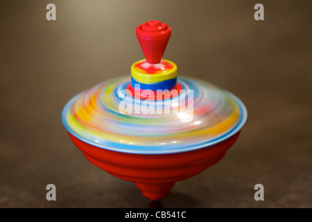 a child's spinning top Stock Photo