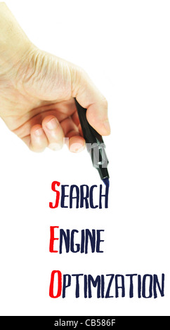 Search Engine Optimization (SEO) concept Stock Photo