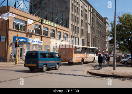 Africa, Mozambique, Maputo. Typical street scene in downtown Maputo. Stock Photo