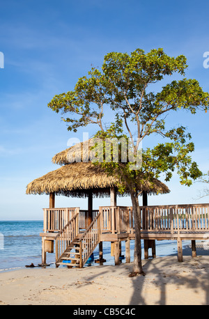 pavilion with a view of the sea Stock Photo