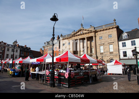 The Market Place, Newark-on-Trent, Nottinghamshire, England, U.K. Stock Photo