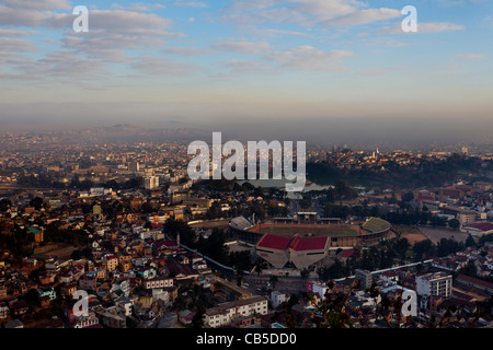 view of Antananarivo, capital city of Madagascar Stock Photo
