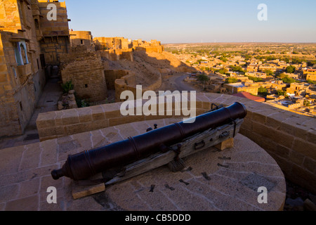 The street of the stunning Jaisalmer Fort in Rajastan, India Stock Photo