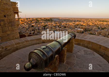 The street of the stunning Jaisalmer Fort in Rajastan, India Stock Photo