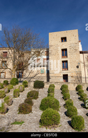 Facades of Laguardia, Alava, Spain Stock Photo