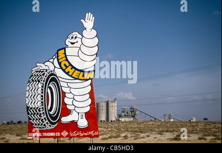 Ras Al Khaimah UAE Michelin Advertisement Stock Photo