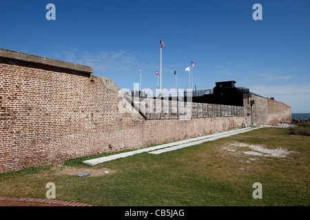 Fort Sumter National Monument in Charleston, South Carolina, where the first shots of the USA Civil War were fired, 1861 Stock Photo