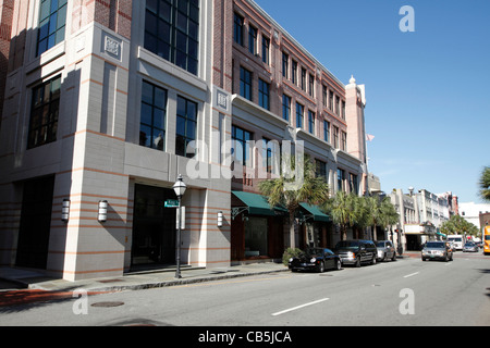 King Street, shopping district of Charleston, South Carolina Stock ...