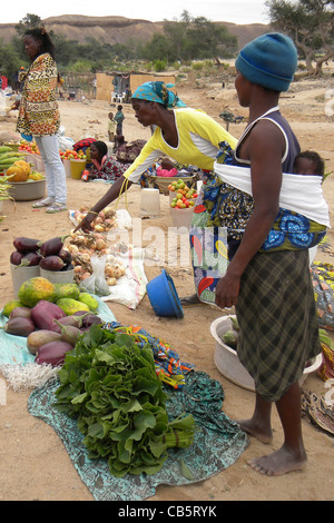 Local market, Mocamedes, Angola Stock Photo