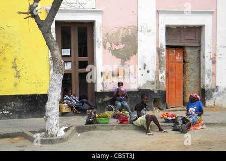 Local market, Mocamedes, Angola Stock Photo