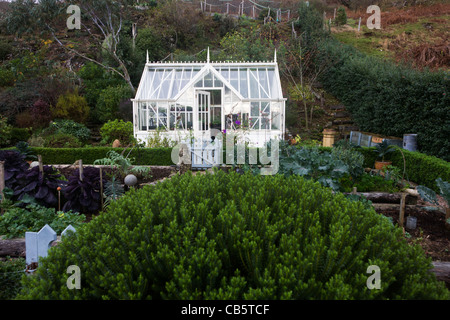 Lip na Cloiche, a garden, arts shop and bed+breakfast cottage run by Lucy McKenzie, near Ulva ferry, Isle of Mull, Scotland Stock Photo