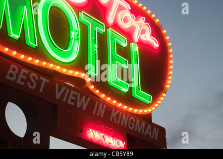 Neon Motel Sign Lit Up In The Night Stock Photo Alamy - 14321734 blue neon motel sign lit up at night roblox