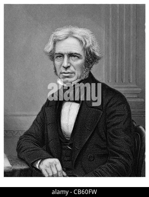 Michael Faraday 1791 1867 English chemist physicist electromagnetism electricity electric magnetic field conductor Stock Photo