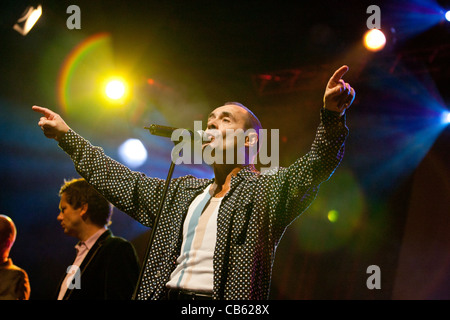 UK band Matt Bianco on stage at the Millenaris 2011 in Hungary, Budapest, 13.October.2011 Stock Photo