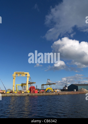 Leith Docks in the Firth of Forth, Edinburgh, Scotland, UK Stock Photo