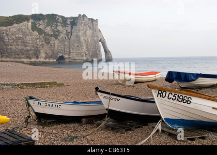 On the beach of Etretat, Normandy Stock Photo - Alamy