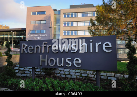 Renfrewshire House Customer Service Centre Stock Photo