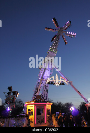 Ride at Winter Wonderland Hyde Park London Christmas 2011 Stock Photo