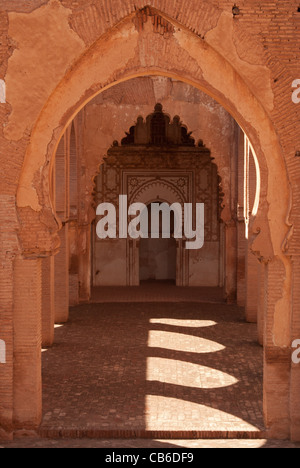 traditional Almohad mosque from the 12th century;memorial and cult centre for Ibn Toumert; also part of the town's defences Stock Photo