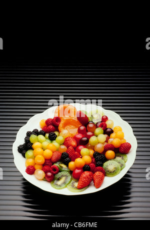 fresh and tasty dish full of juicy fruit Stock Photo