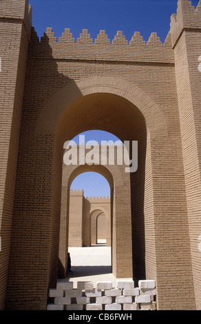 Babylon part reconstructed under Saddam Hussein, Mesopotamian bas ...