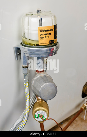 Tiger Loop oil de-aerator on a central heating system Stock Photo - Alamy