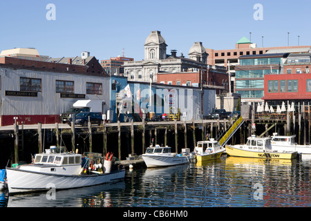 Maine: Portland Old Port District Stock Photo