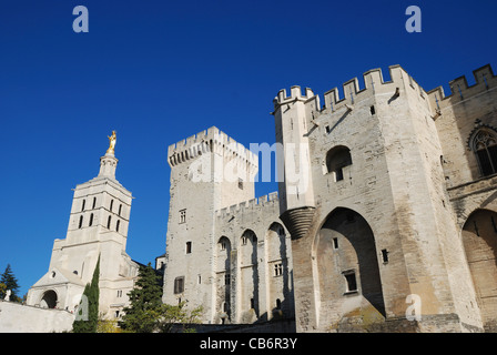 The Palace of the Popes (Palais des Papes), Avignon, Vaucluse, Provence, France. Stock Photo