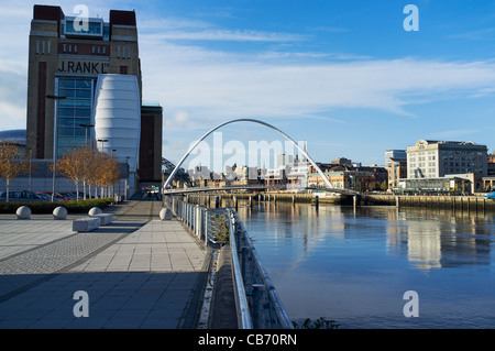 Gateshead Quayside and the Baltic Arts Centre Stock Photo
