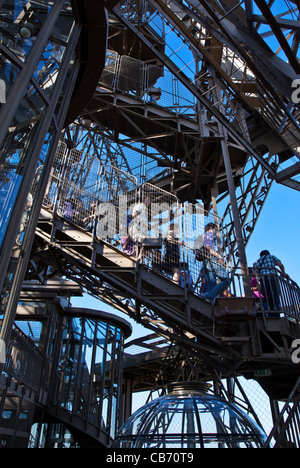 Paris, the internal structures of of the Eiffel tower Stock Photo